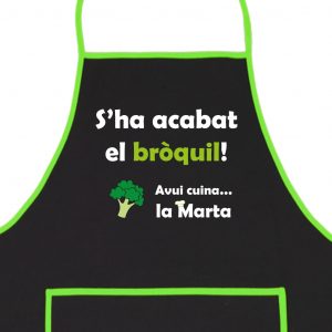 Delantal Personalizado Bròquil Nombre