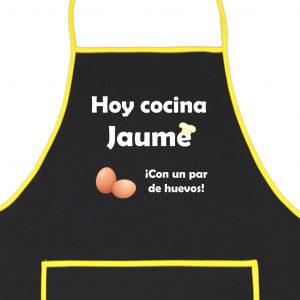 Delantal Personalizado Con un par de Huevos