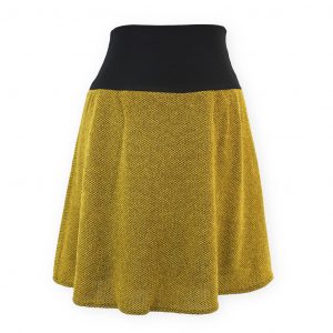 Falda elástica midi Tucson Mostaza