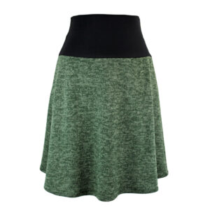 Falda elástica midi Caladium Verde