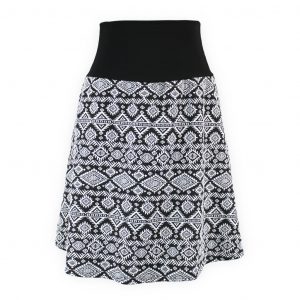 Falda elástica midi Tribal Étnico