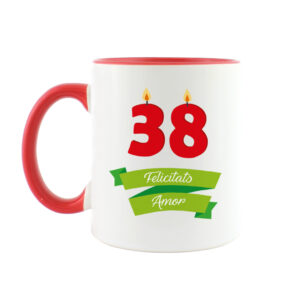 Taza Cumpleaños Velas + Nombre