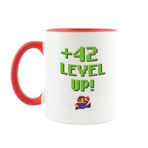 Taza Cumpleaños Level Up Mario