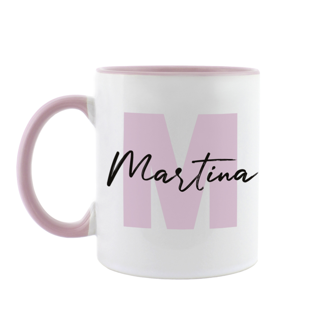 Taza personalizada con Inicial y Nombre para Comunión