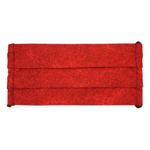 Mascarilla Rojo intenso hojitas