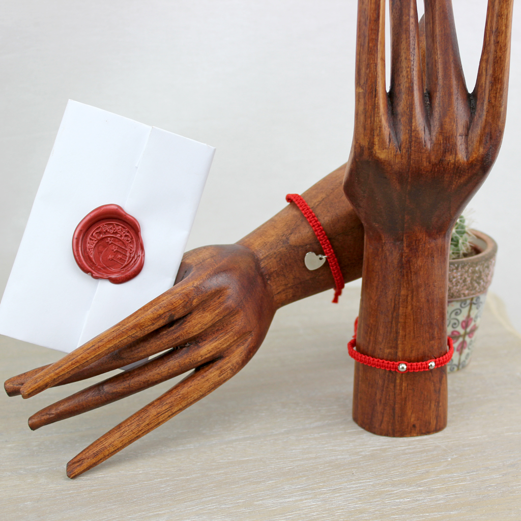 ❤️ Como hacer pulseras de hilo rojo del destino con tarjeta / Pulseras para  vender o regalar 