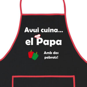 Delantal Papa amb dos Pebrots