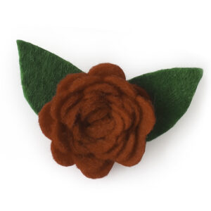 Broche Rosa de fieltro (3 colors)