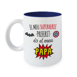 Taza Mi Superhéroe favorito es mi Papa