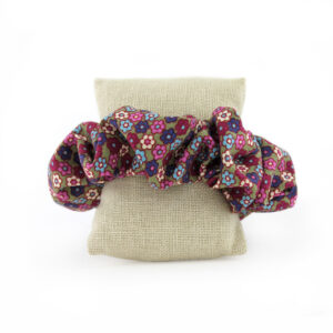 Coletero Scrunchie - Daisy Rosa