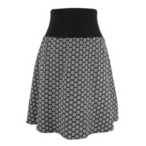 Falda elástica midi Negra Soles
