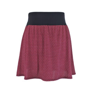 Falda elástica corta Roja