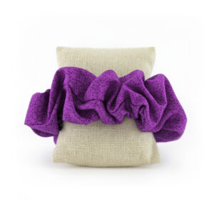 Coletero Scrunchie - Lila puntitos