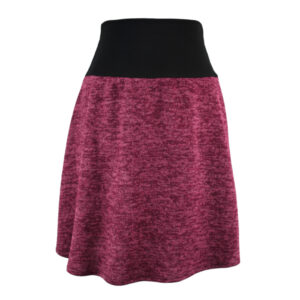 Falda elástica midi Caladium Magenta