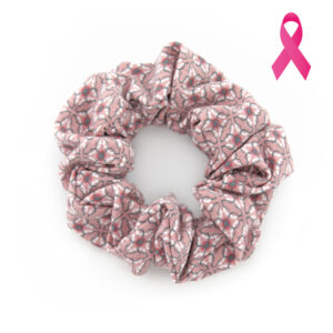 Coletero Scrunchie - Rosa Florecitas