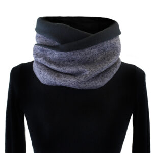 Cuello Doble Gris polar Oscuro