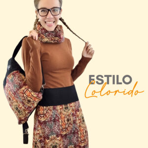 Falda elástica midi Colorines