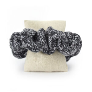 Coletero Scrunchie - Negro Jaspeado