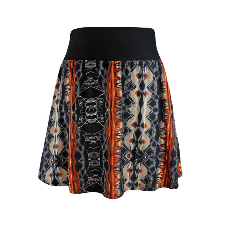 falda corta combinable marron