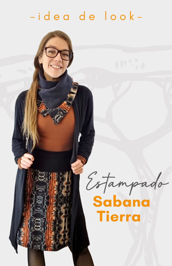 Falda Midi - Sabana Tierra