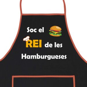 Delantal Rey de las Hamburguesas