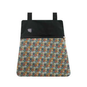 Mochila Bolso Kaki Flores