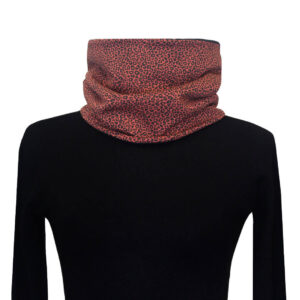 Cuello Pim-pam Leopardo Granate