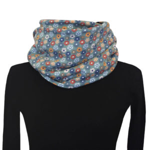 Cuello Doble kaki flores