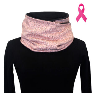 Cuello Doble Rosa Puntitos