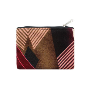 Monedero Retro Triángulos Rojo