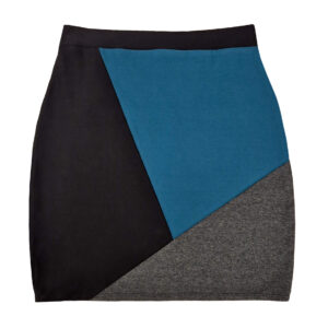 Falda Tubo Lisa Azul
