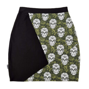 Falda Tubo Calaveras Verde