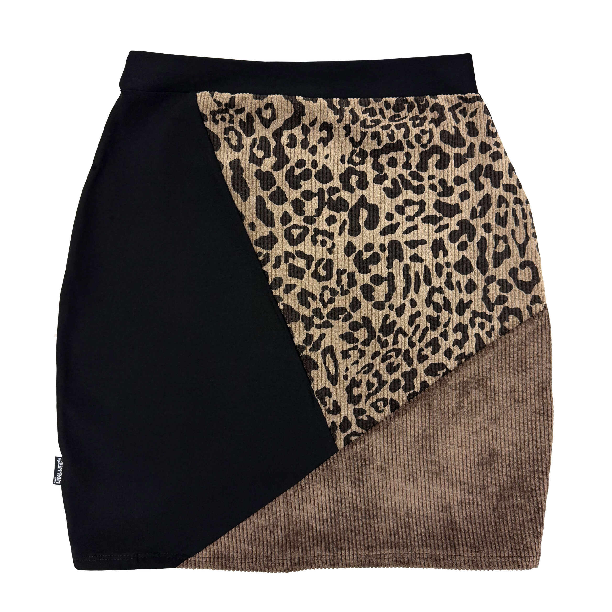 falda tubo pana marron